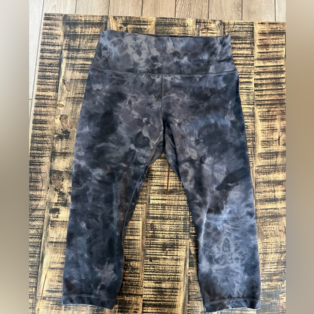 lululemon athletica  Charcoal Tie-Dye Leggings